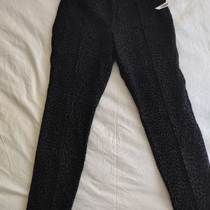 Black Leopard dress pants "Stevie" XL
